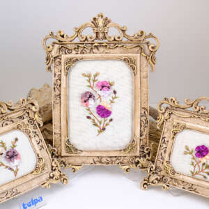 Vintage İşlemeli Dekoratif Çerçeve